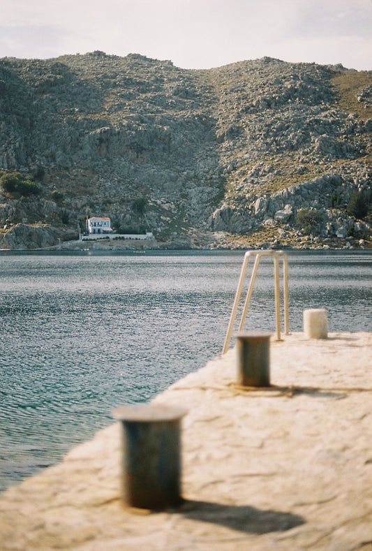 Symi Jetty on 35mm
